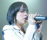 Lily Allen sur scène au Shepherd's Bush de Londres, le 26 mars 2009