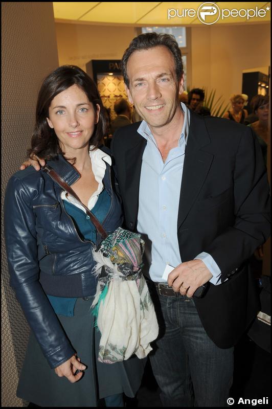 Cristina Reali et Stéphane Freiss au lancement de la collection Eyewear Paul & Joe