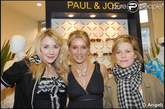 Julie Depardieu, Marina Foïs et Sophie Albou au lancement de la collection Eyewear Paul & Joe