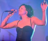 Lily Allen en concert, le 2 avril 2009, au Wiltern Theatre de Los Angeles