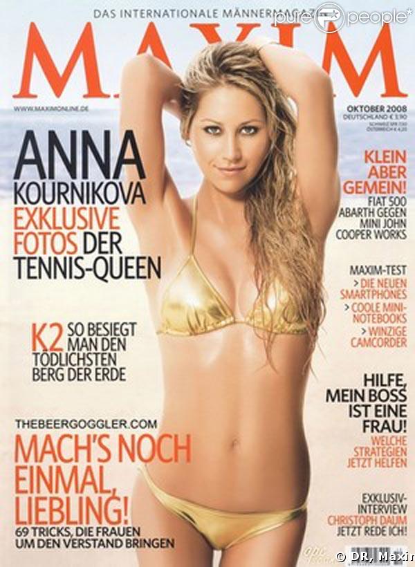 Anna Kournikova mise nu pour le magazine Maxim 