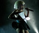 Lady Gaga lors de son concert à Los Angeles, le 13 mars dernier.  