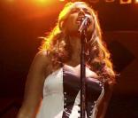 La chanteuse Leona Lewis lors d'une prestation au Grammy Celebration Concert Tour au Hollywood Palladium, le 9 avril 2009 à Los Angeles