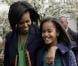 Michelle Obama et Malia lors du lundi de Pâques à la Maison Blanche le 13 avril 2009