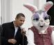 Barack Obama lors du lundi de Pâques à la Maison Blanche le 13 avril 2009