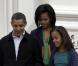 Barack et Michelle Obama, leurs filles Malia et Sasha ainsi que Marian RObinson, la mère de Michelle lors du lundi de Pâques à la Maison Blanche le 13 avril 2009