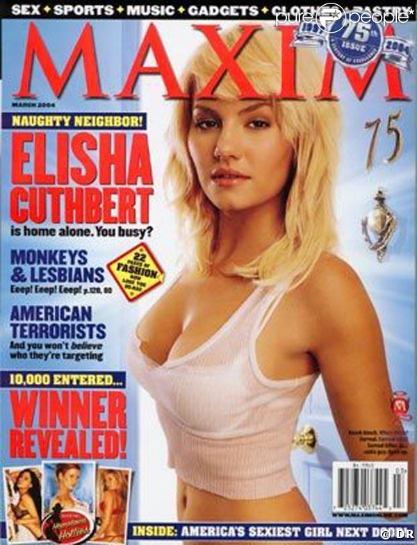 La belle Elisha Cuthbert, en couverture de 