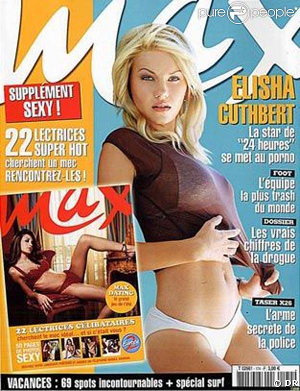 La belle Elisha Cuthbert, en couverture de 