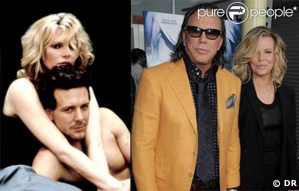 Kim Basinger et Mickey Rourke en 1986 dans 9 semaines et demi, puis les mêmes en 2009
