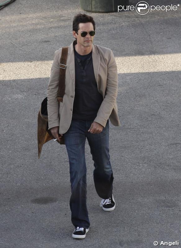 Michael Rady sur le tournage de  Melrose Place , le spin off 