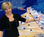  TF1  : Evelyne Dhéliat refuse les diktats de Miss Météo. Son titre à elle, c'est Dame Météo ! 