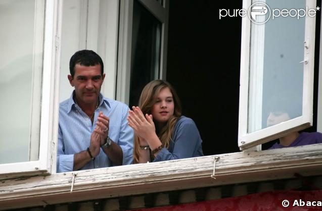 Antonio Banderas et sa fille Stella Del Carmen