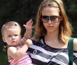 Jessica Alba et la petite Honor