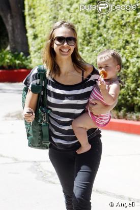 Jessica Alba et la petite Honor
