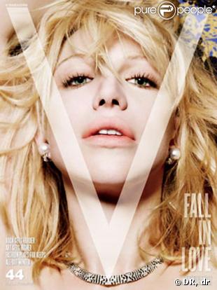 Courtney Love en couverture de V 
