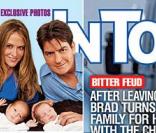 Charlie Sheen et sa petite famille sur la couverture du magazine In Touch Weekly