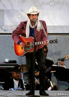Bob Dylan le jour de l'intronisation de Barack Obama en janvier 2009