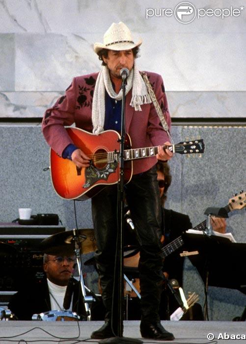 Bob Dylan le jour de l'intronisation de Barack Obama en janvier 2009
