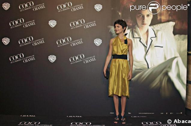 Audrey Tautou à Madrid, présente  Coco avant Chanel . 04/05/09
