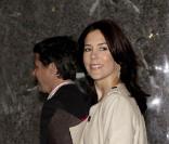    Le prince héritier Frederik et la princesse héritière Mary arrivent au Righospitalet à Copenhagen   