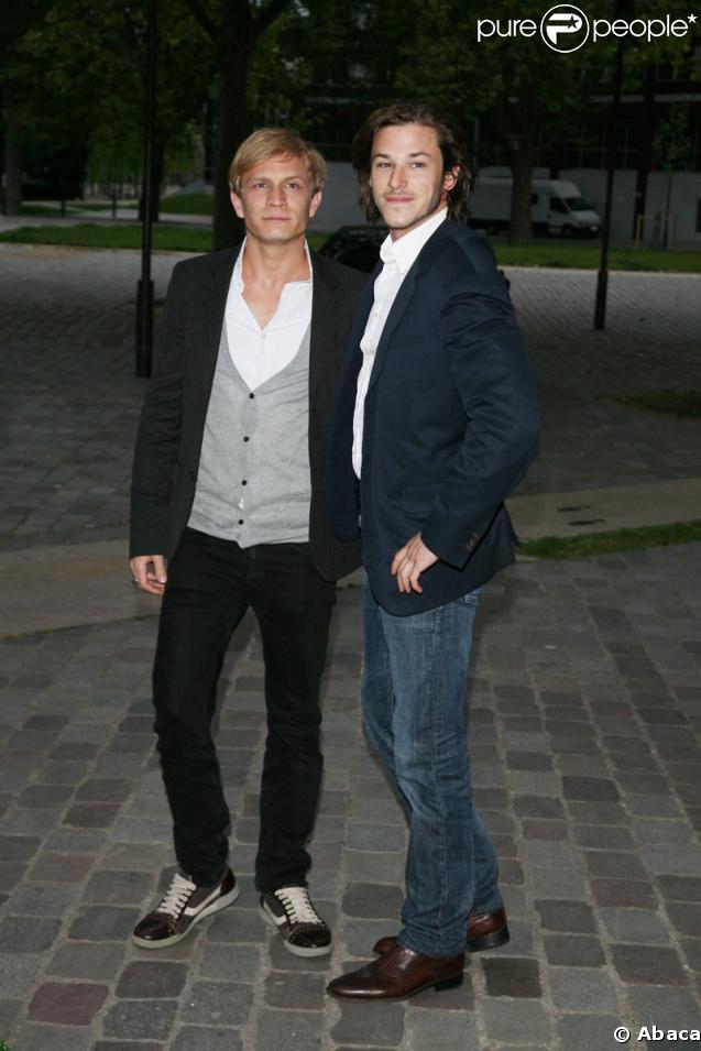Jérémy Renier et Gaspard Ulliel lors du Gala Champêtre organisé dans la Cinémathèque française dans le cadre de l'exposition Jacques Tati, 2 temps, 3 mouvements - 5 mai 2009