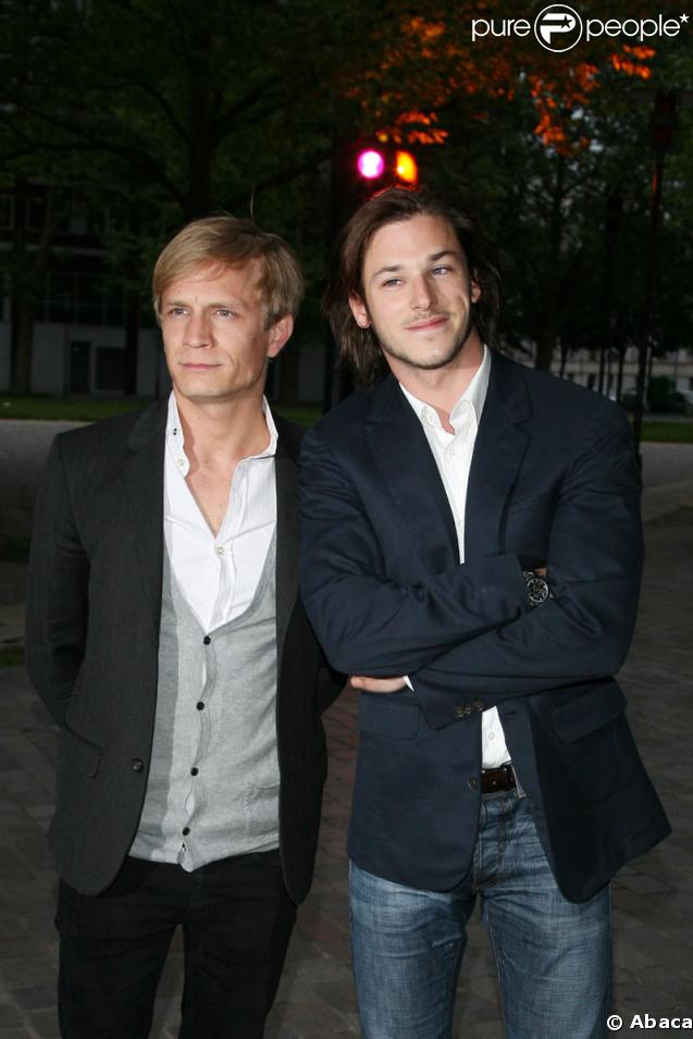 Jérémie Renier et Garspard Ulliel lors du Gala Champêtre organisé dans la Cinémathèque française dans le cadre de l'exposition Jacques Tati, 2 temps, 3 mouvements - 5 mai 2009