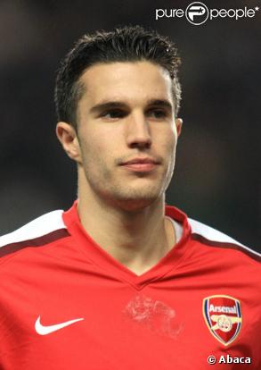 Robin van Persie, joueur à Arsenal, et bientôt papa pour la deuxième fois !