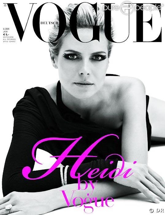 Heidi Klum en couverture de Vogue