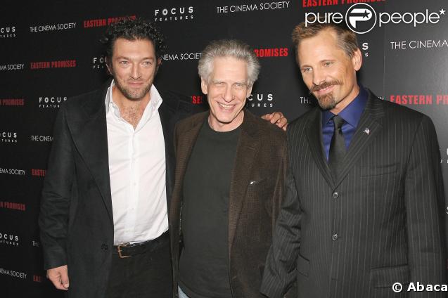 Viggo Mortensen, David Cronenberg et Vincent Cassel