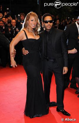 Mariah Carey et Lenny Kravitz 