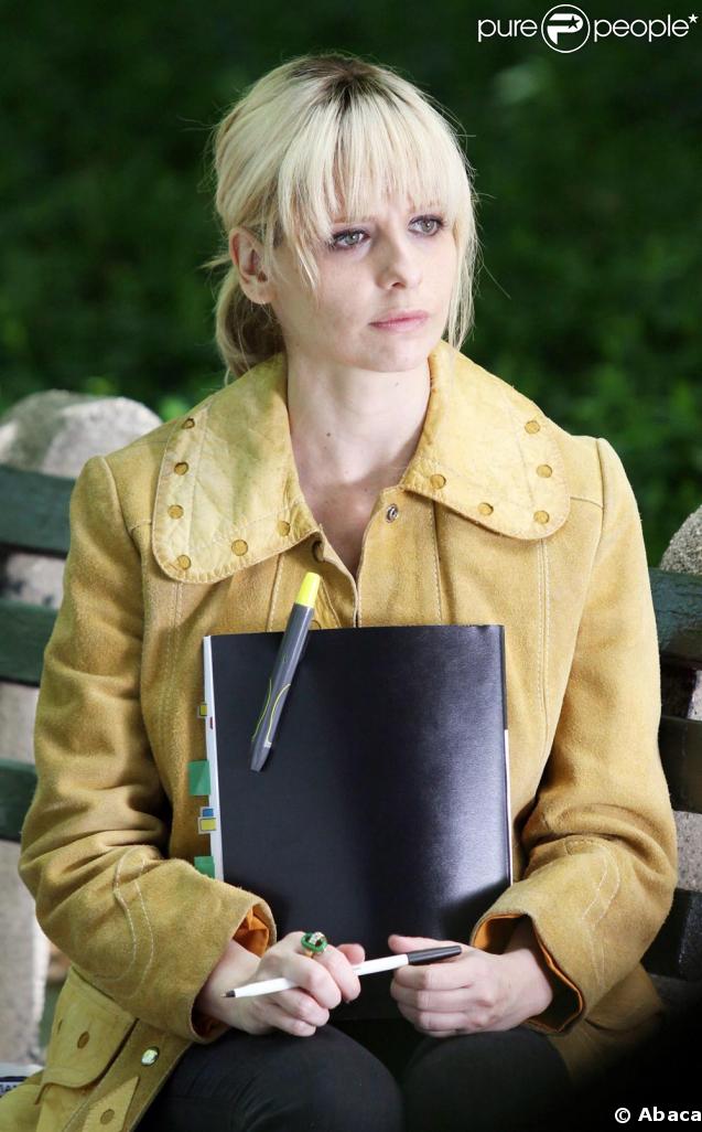 Sarash Michelle Gellar en plein tournage à New York