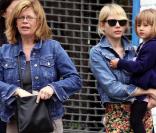 Michelle Williams, sa mère Carla et la petite Matilda, le 16 mai 2009
