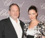 Harvey Weinstein et Georgina Chapman lors de la remise du trophée Chopard à l'Hôtel Martinez à Cannes le 18 mai 2009