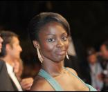 Aïssa Maïga hier soir à Cannes, superbe dans sa robe bleue