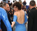 Jeanne Balibar lors du photocall à Cannes de Panique au village avec les réalisateurs Vincent Patar et Stéphane Aubier le 22 mai 2009