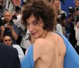 Jeanne Balibar lors du photocall à Cannes de Panique au village avec les réalisateurs Vincent Patar et Stéphane Aubier le 22 mai 2009