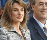Letizia d'Espagne enceinte de trois mois en mai 2005 de sa petite Leonor 