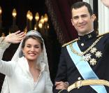 Letizia et Felipe le jour de leur mariage le 22 mai 2004 
