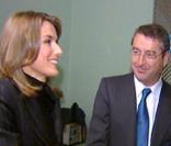 Letizia et Felipe lors de leur première rencontre en octobre 2003 