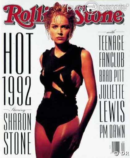 Sharon Stone en couverture de Rolling Stone 