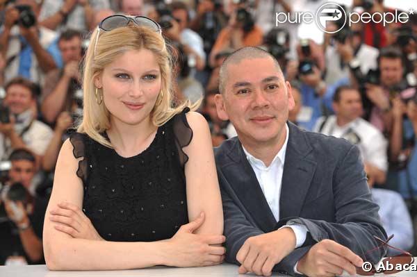  Kang - Sheng Lee   et Laetitia Casta,  au photocall de Visage le 23 mai 2009