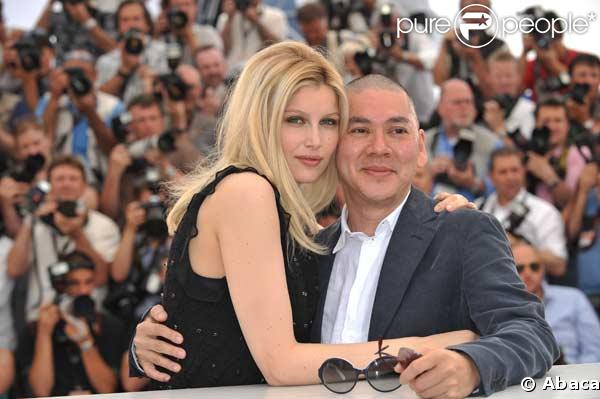 Kang - Sheng Lee   et  Laetitia Casta au photocall de Visage le 23 mai 2009