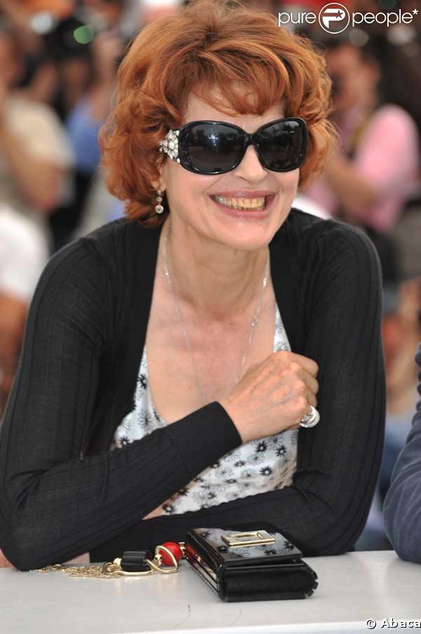 Fanny Ardant au photocall de Visage le 23 mai 2009