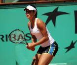 Ana Ivanovic à l'entraînement avant le début de Roland-Garros