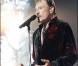 Johnny Hallyday durant son concert à Bruxelles 
