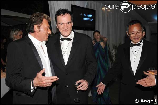Après la projection de Vengeance, lors de la soirée privée mettant à l'honneur l'équipe du film,  Quentin Tarantino souhaite rencontrer Johnny Hallyday  