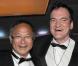 Tel un petit garçon, Quentin Tarantino ne cache pas son enthousiasme lors de sa rencontre avec le cinéaste Johnnie To 