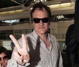Quentin Tarantino à l'aéroport de Nice, après le Festival de Cannes, le 25 mai 2009