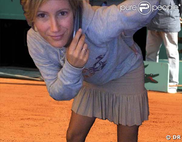 Emma d'Uzzo sur le court Suzanne Lenglen 