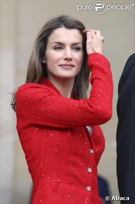 Letizia d'Espagne resplendissante hier en Colombie